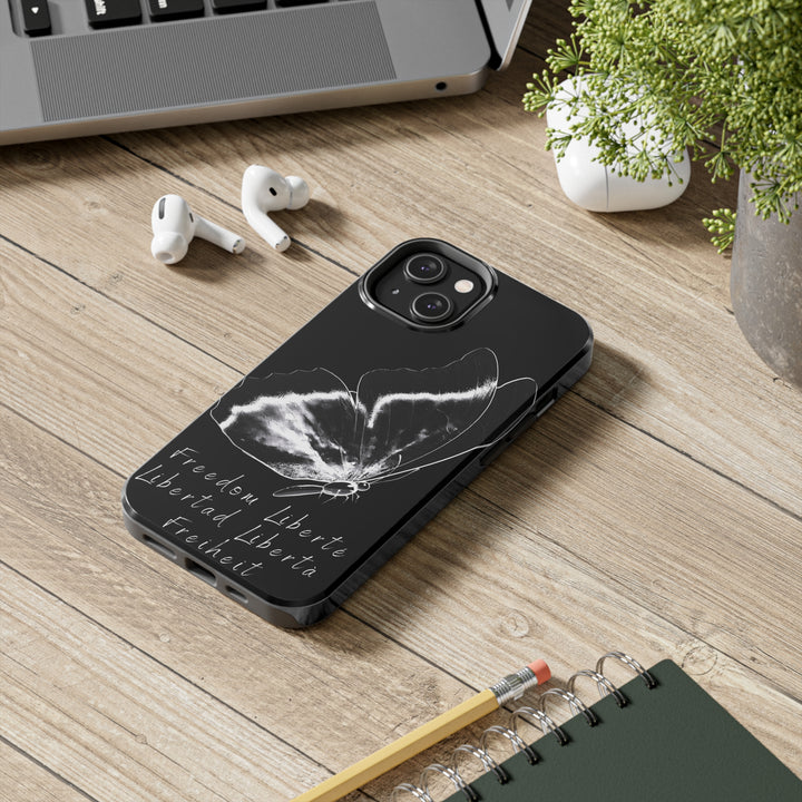 Freedom Butterfly Tough iPhone Cases - Madee's Boutique Phone Case Printify Accessories Aesthetic Case IphoneAesthetic Case PhoneiPhone 14