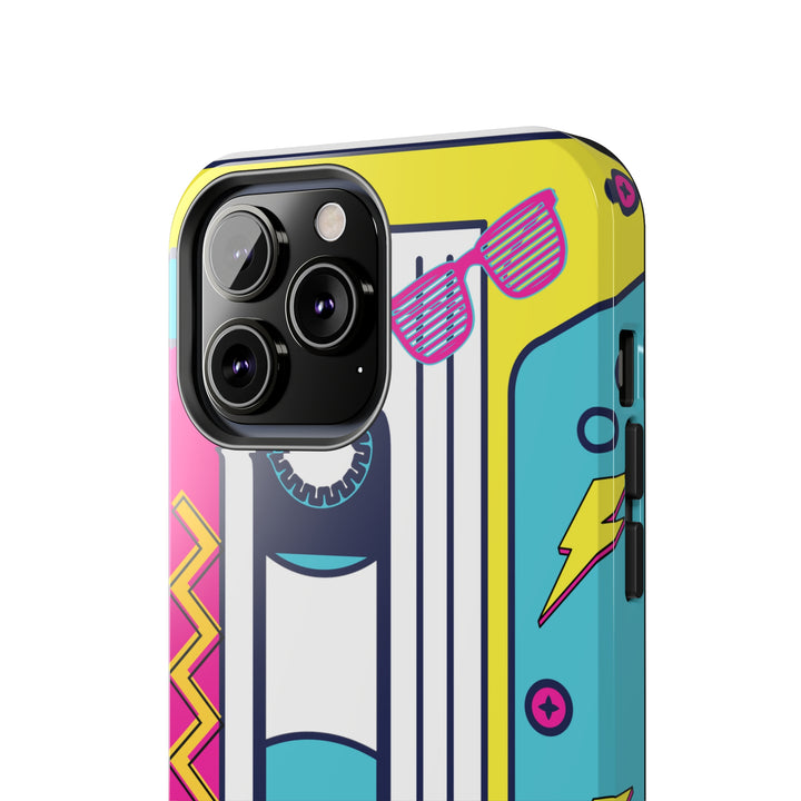 Radio Cassette 90'S Tough iPhone Cases Retro - Madee's Boutique Phone Case Printify Accessories Cadeau fête des mèresCadeau mamaniPhone XR