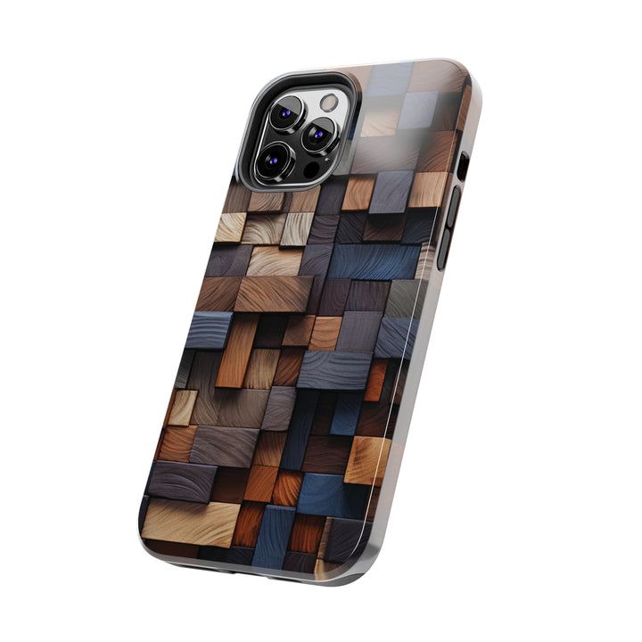 Colored Wood Design Tough iPhone Cases MADEE'S EXCLUSIVES - Madee's Boutique Phone Case Print On Demand Partners Accessories aesthetic mobile coveraesthetic phone casesiPhone 12 Mini