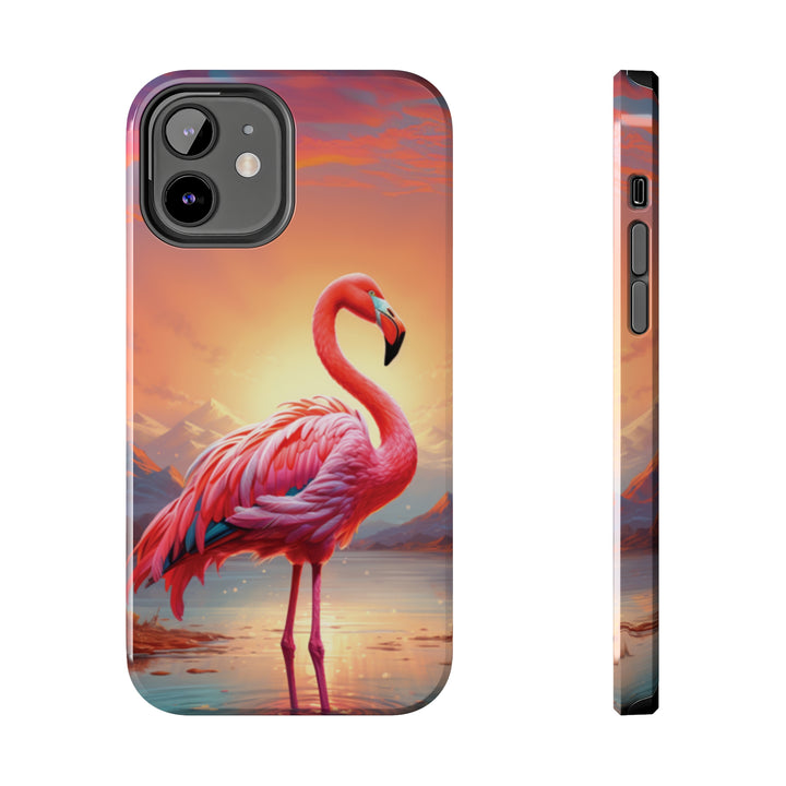 Beautiful Flamingo Tough iPhone Cases MADEE'S EXCLUSIVES - Madee's Boutique Phone Case Print On Demand Partners Accessories aesthetic mobile coveraesthetic phone casesiPhone 12