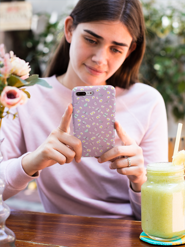 Butterfly & Flowers Tough iPhone Cases - Madee's Boutique Phone Case Printify Accessories Aesthetic Case IphoneAesthetic Case PhoneiPhone 14