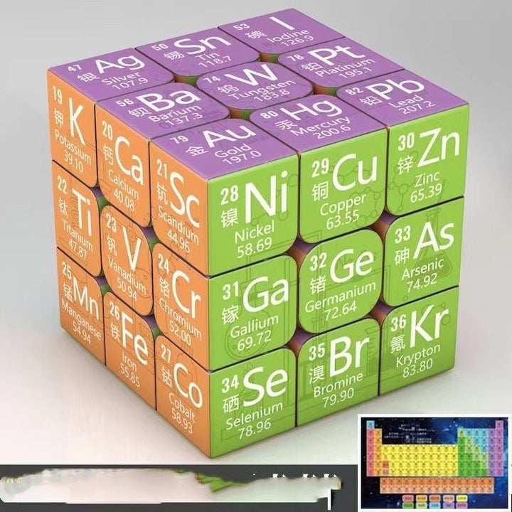 Chemical Elements Junior High School Mathematics Physics Peripheral Puzzle Third - order Rubik's Cube - Madee's Boutique AMAZON Madee's Boutique DS Chemical Experiment Edition