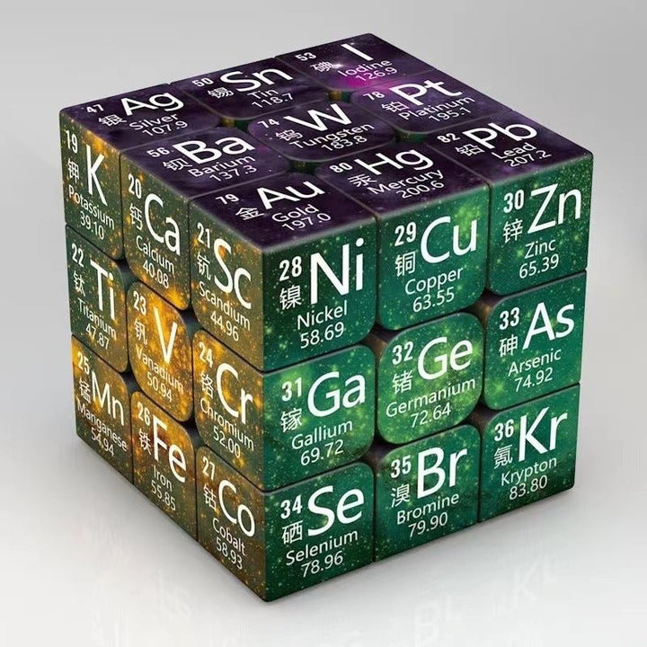 Chemical Elements Junior High School Mathematics Physics Peripheral Puzzle Third - order Rubik's Cube - Madee's Boutique AMAZON Madee's Boutique DS Chemical Starry Sky Edition