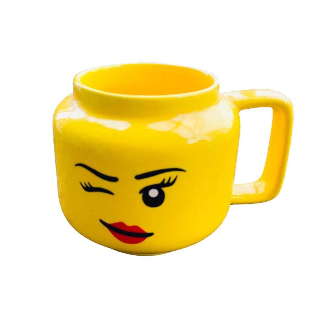 Fun Yellow Characters Children Handy Porcelain Mug - Madee's Boutique Mugs Madee's Boutique anniversary gift ideas anniversary giftsanniversary gifts for herYellow Wink