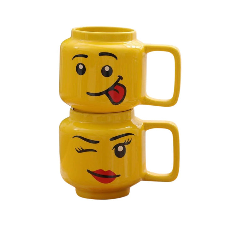 Fun Yellow Characters Children Handy Porcelain Mug - Madee's Boutique Mugs Madee's Boutique anniversary gift ideas anniversary giftsanniversary gifts for herYellow Girl