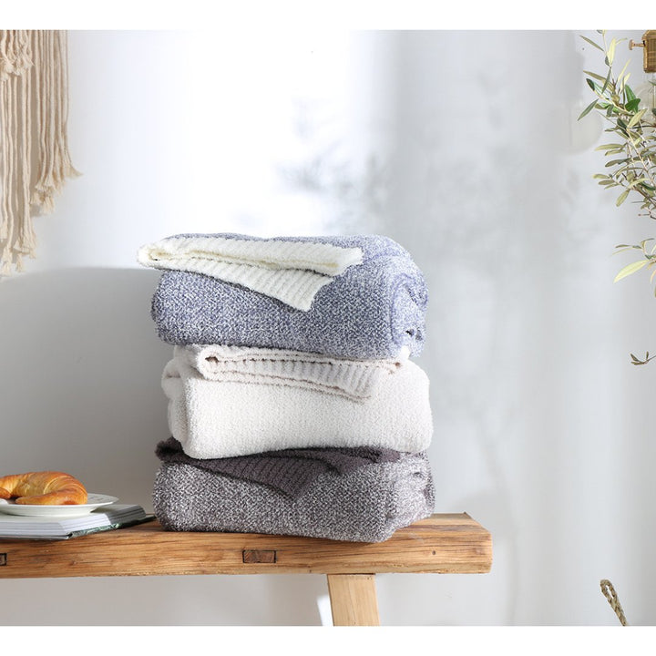 Home Soft Knit Blanket - Madee's Boutique Home Decor Madee's Boutique aesthetic blanket aesthetic giftanniversary gift ideasBeige130x160cm