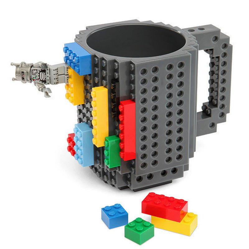 Unique LEGO Compatible Mug DIY Block Puzzle Mug - Madee's Boutique Mugs Madee's Boutique amazon lego coffee mug anniversary gift ideasanniversary giftsYellow