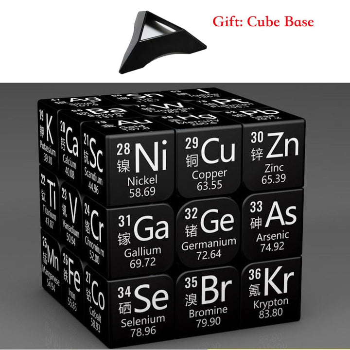 Rubik's Cube 3x3x3 Magic Puzzle Cube Math Chemistry Element Physical Kids Puzzle Cube with Base Magico Cubo Children's Gifts Educational Toys - Madee's Boutique Puzzles Madee's Boutique 100 by 100 cube 100 by 100 rubik's cube100000x100000x100000 rubik's cubetype 5
