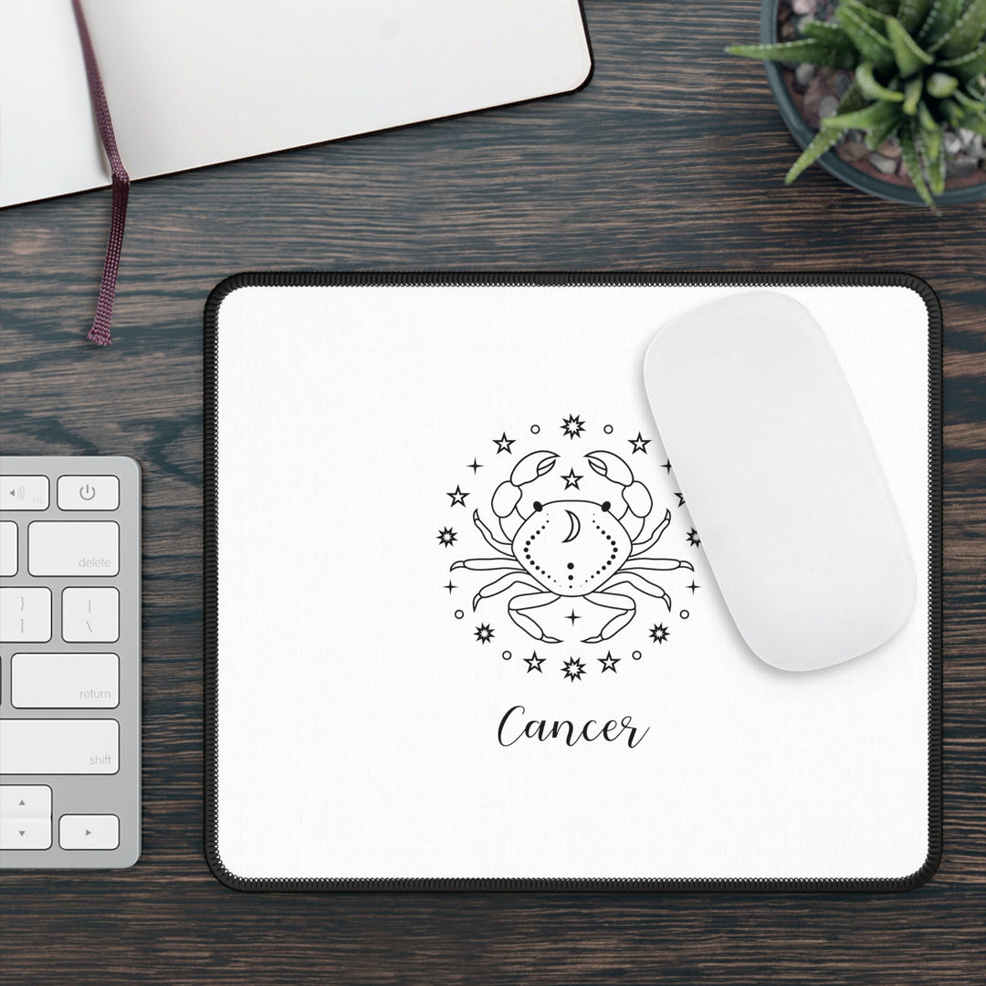 Astrology Sign Cancer Mouse Pad With 10 Design Choices - Madee's Boutique Home Decor Printify Accessories DeskHome DecorRectangle9" × 7"DesignJ