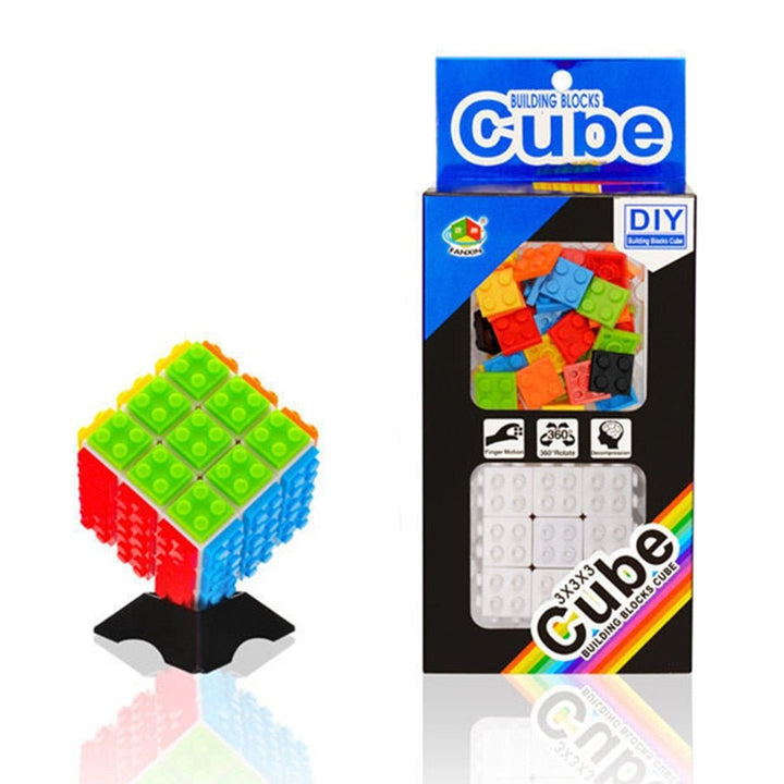 Rubik's Cube Building Blocks Cube 3x3x3 Puzzle Cube Detachable Professional Magic Cube 3x3 Blocks Cube Educational Toys Gifts Diy Cubo Magico - Madee's Boutique Puzzles Madee's Boutique 100 by 100 cube 100 by 100 rubik's cube100000x100000x100000 rubik's cubeBlack