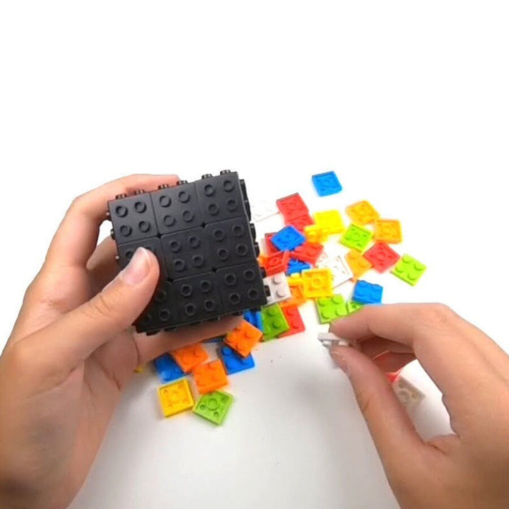 Rubik's Cube Building Blocks Cube 3x3x3 Puzzle Cube Detachable Professional Magic Cube 3x3 Blocks Cube Educational Toys Gifts Diy Cubo Magico - Madee's Boutique Puzzles Madee's Boutique 100 by 100 cube 100 by 100 rubik's cube100000x100000x100000 rubik's cubeBlack