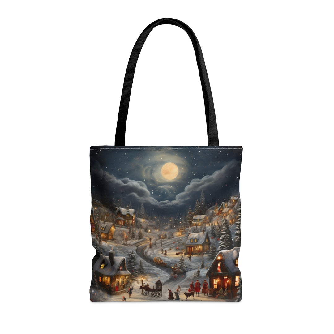 Christmas Landscape Large Tote Bag Small Medium Large MADEE'S BOUTIQUE - Madee's Boutique Bags Printify Accessories aesthetic gift bagaesthetic tote bagMedium