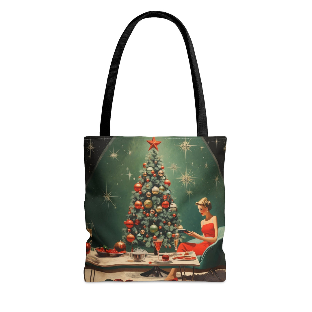 Christmas Mid Century Tote bag Small Medium Large MADEE'S EXCLUSIVES - Madee's Boutique Bags Printify Accessories aesthetic tote bagAll Over PrintSmall
