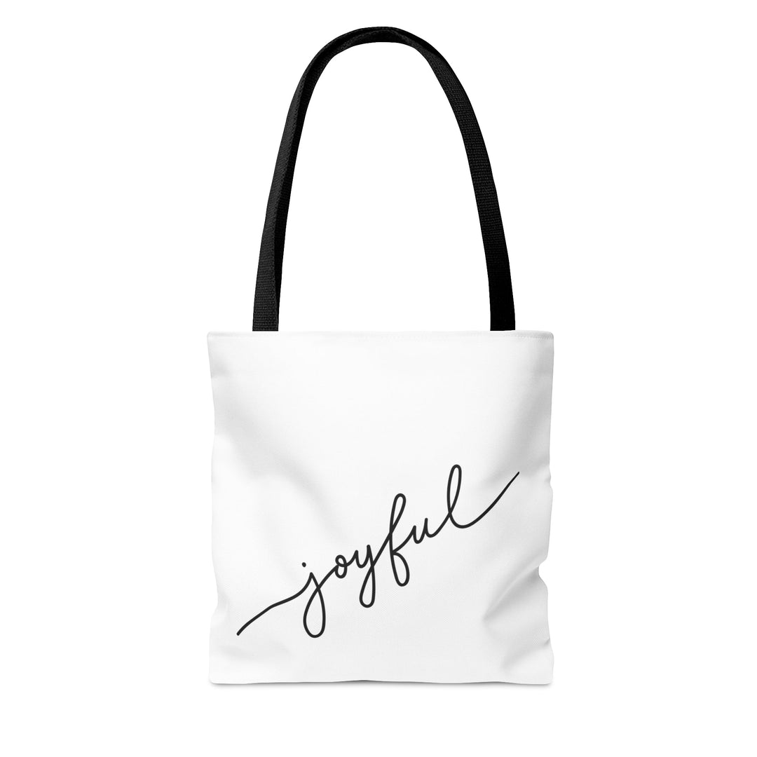 Christmas Tote Bag Let It Snow Joyful Small Medium Large - Madee's Boutique Bags Printify Accessories aesthetic tote bagAll Over PrintSmall