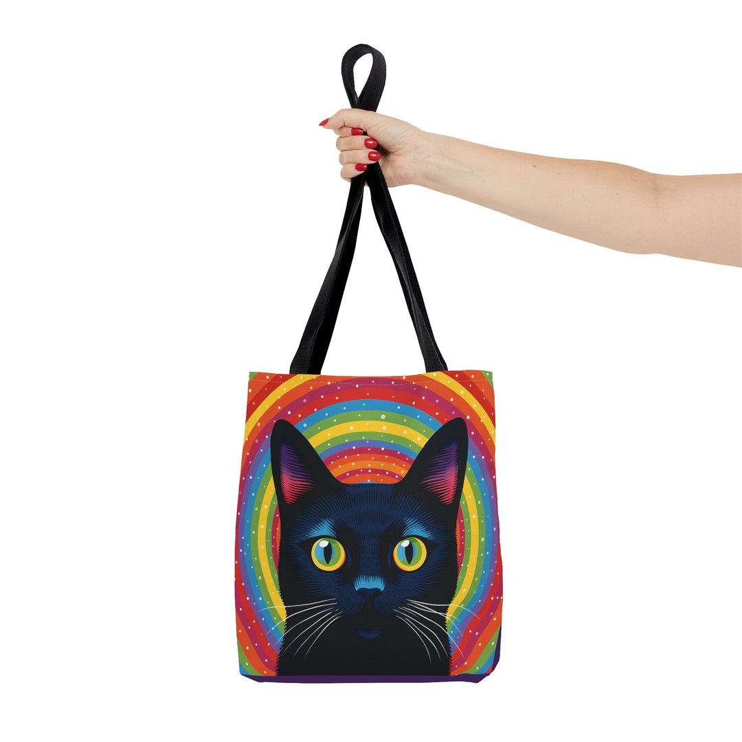 Rainbow Cat Tote Bag Small Medium Large MADEE'S EXCLUSIVES - Madee's Boutique Bags Printify Accessories aesthetic tote bagAll Over PrintSmall