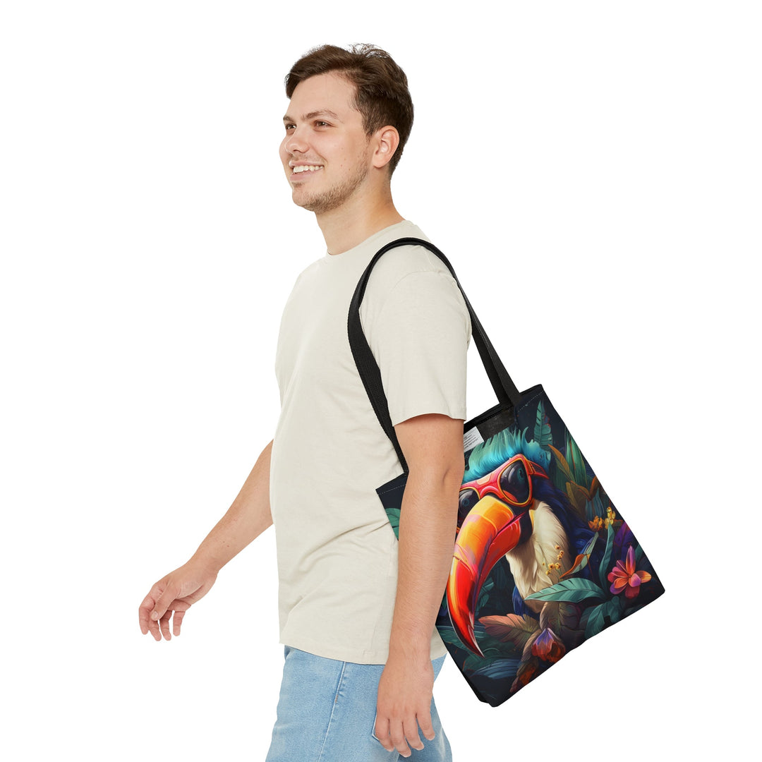 Cool Toucan Colorful Tote Bag - Madee's Boutique Bags Printify Accessories All Over Print