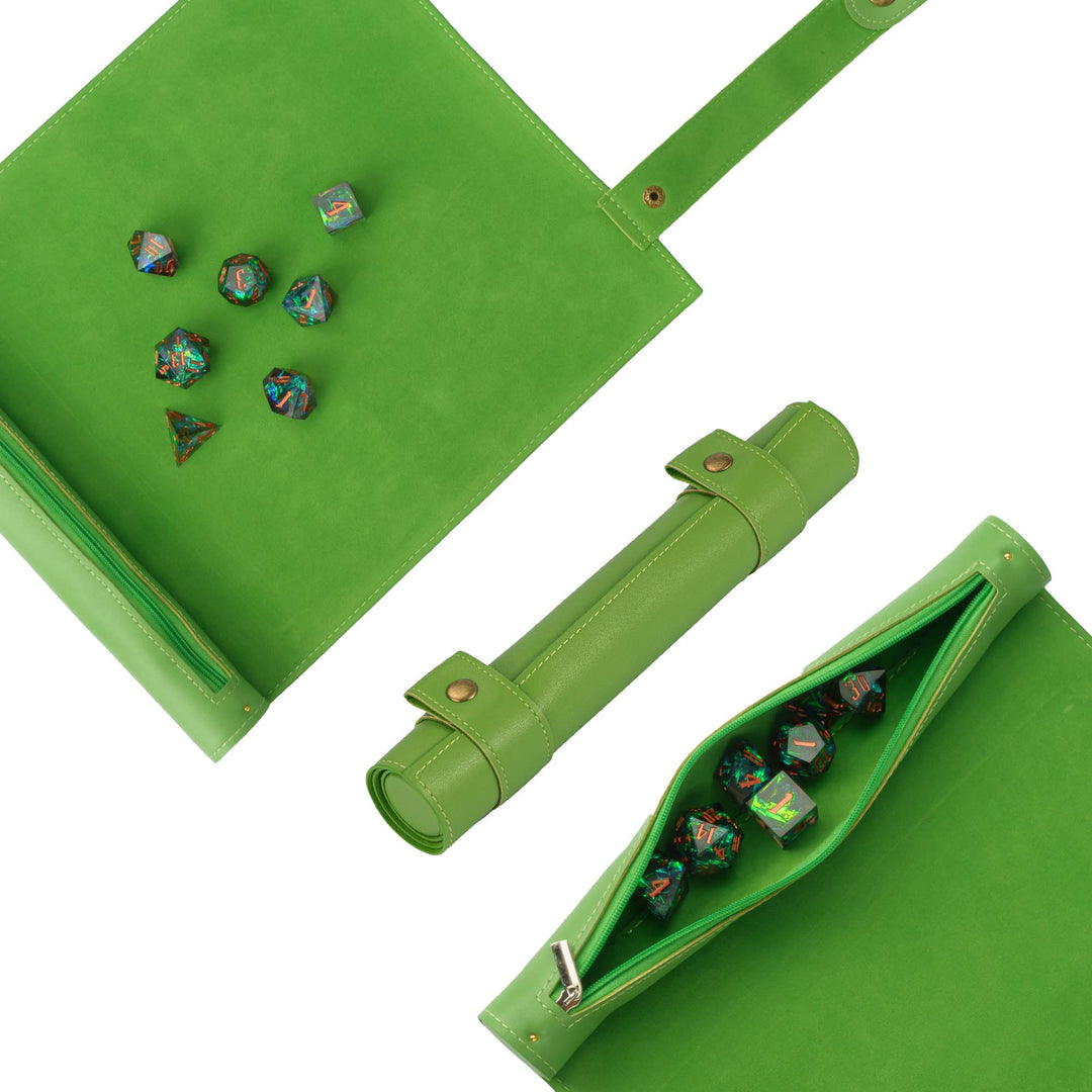 D&D Dice Tray Dice Rolling Mat with Zippered Dice Holder Pouch Storage - Madee's Boutique Madee's Boutique DS 3d printed dice tray 40k dice trayamazon com dice trayGreenChina