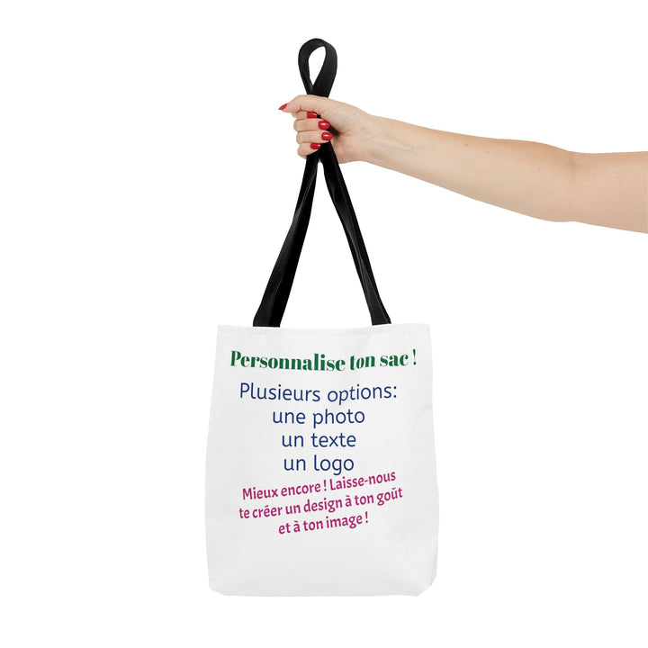 Customized Tote Bag 100% Polyester 3 Size Options - Madee's Boutique Bags Printify Accessories All Over PrintAssembled in the USASmall