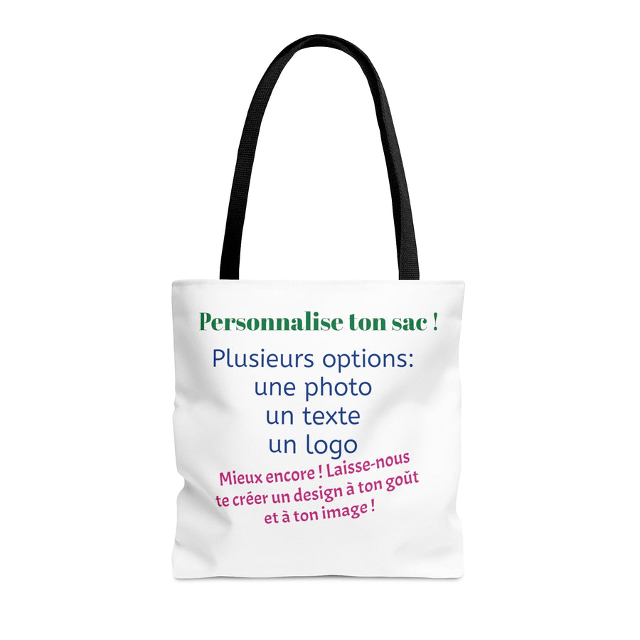 Customized Tote Bag 100% Polyester 3 Size Options - Madee's Boutique Bags Printify Accessories All Over PrintAssembled in the USAMedium