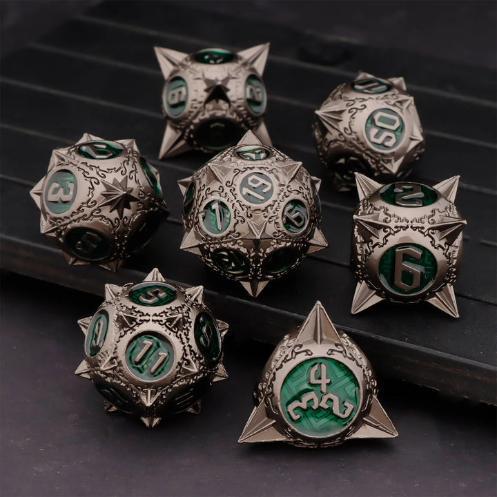 DND Metal Dice Set Dungeon and Dragon Suitable for Smooth Rolling in RPG and Table Games - Madee's Boutique Madee's Boutique DS DK09