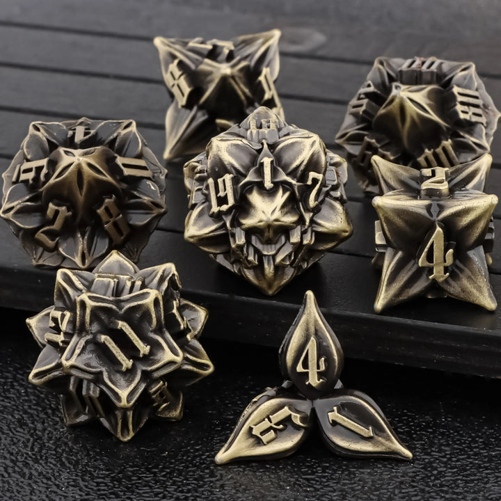 DND Metal Dice Set Dungeon and Dragon Suitable for Smooth Rolling in RPG and Table Games - Madee's Boutique Madee's Boutique DS DK20