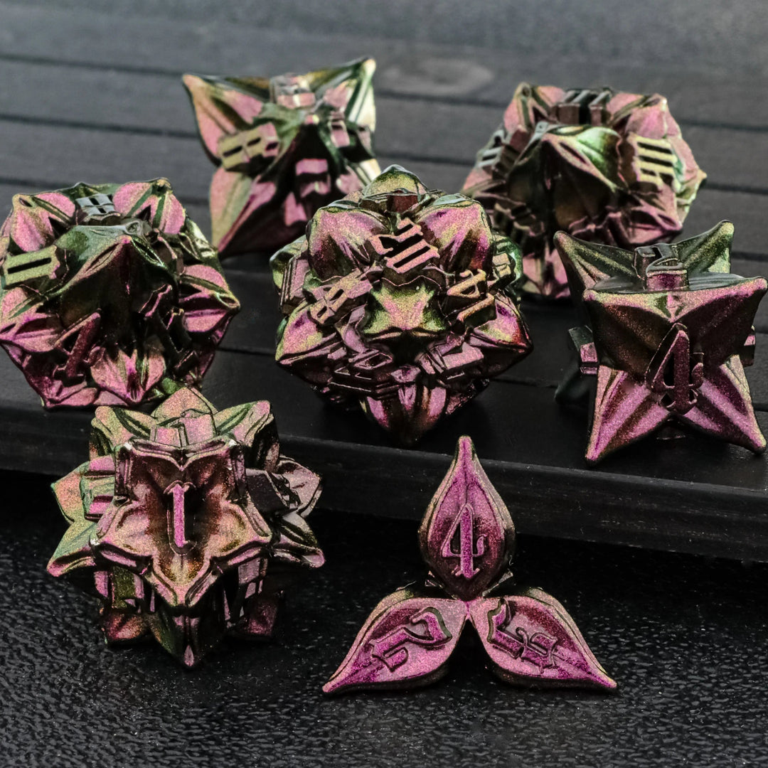 DND Metal Dice Set Dungeon and Dragon Suitable for Smooth Rolling in RPG and Table Games - Madee's Boutique Madee's Boutique DS DK17