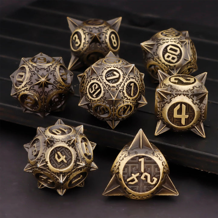 DND Metal Dice Set Dungeon and Dragon Suitable for Smooth Rolling in RPG and Table Games - Madee's Boutique Madee's Boutique DS DK11