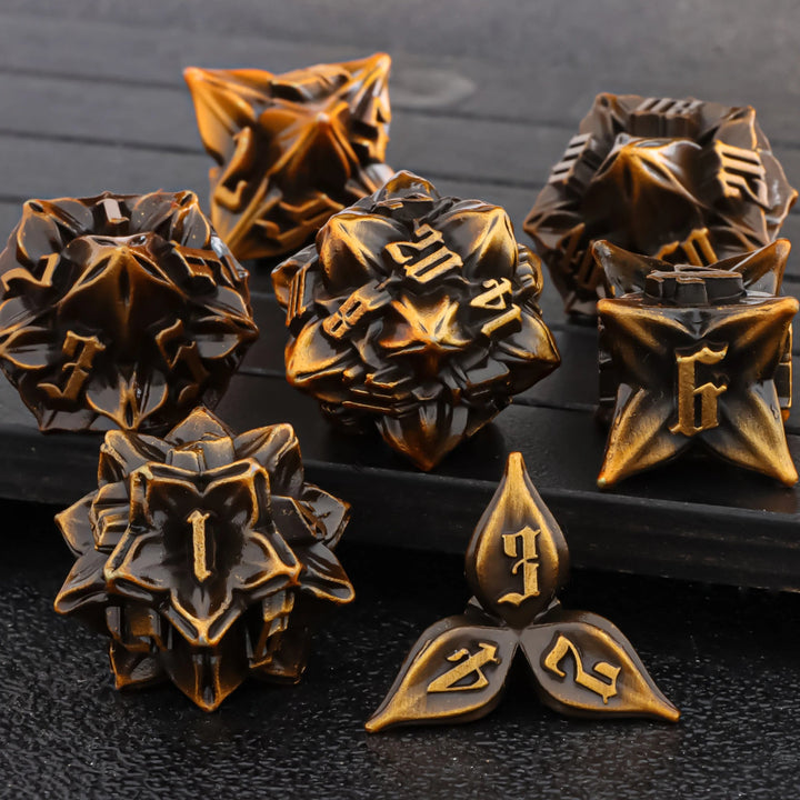 DND Metal Dice Set Dungeon and Dragon Suitable for Smooth Rolling in RPG and Table Games - Madee's Boutique Madee's Boutique DS DK15