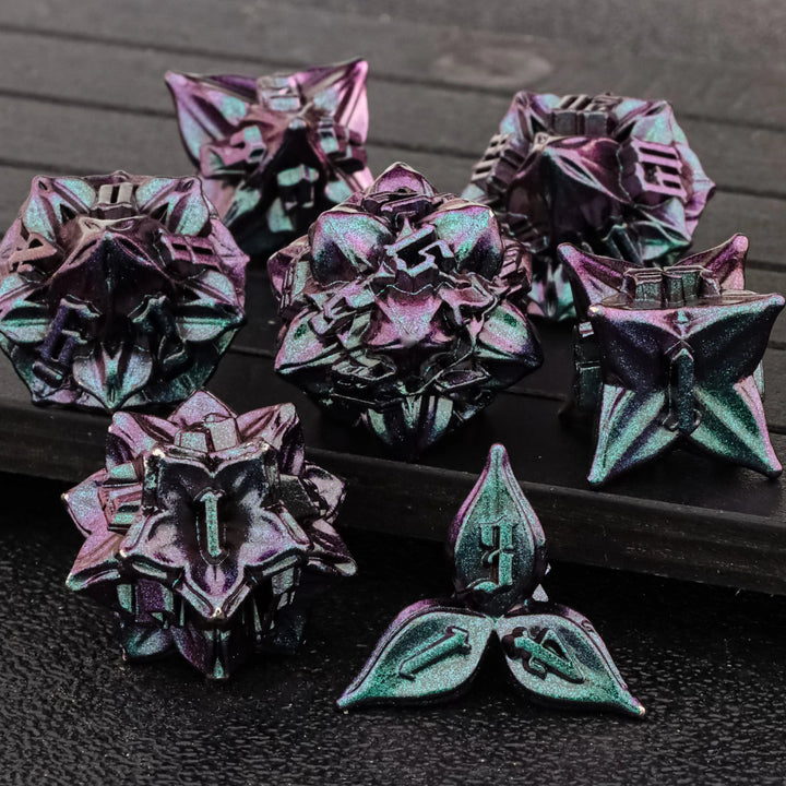 DND Metal Dice Set Dungeon and Dragon Suitable for Smooth Rolling in RPG and Table Games - Madee's Boutique Madee's Boutique DS DK19