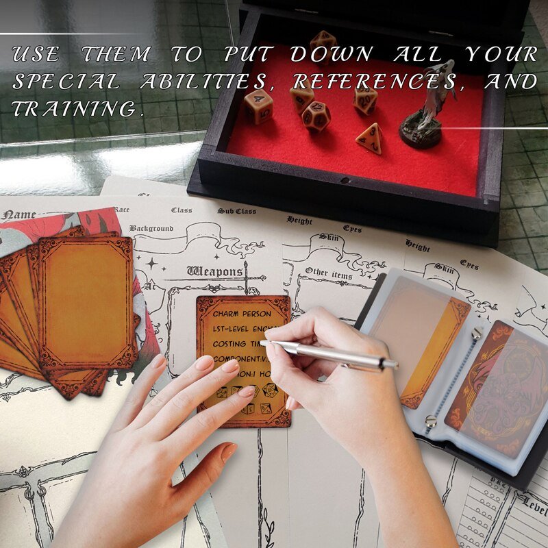 DND Spellcard Holder Cthulhu Embossed Hard Cover Spellbook Deck Case with 54 Blank Cards Tabletop Gaming Accessories - Madee's Boutique Madee's Boutique DS 10 sided dice 100 sided dice12 sided diceCH04B