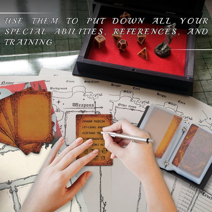 DND Spellcard Holder Cthulhu Embossed Hard Cover Spellbook Deck Case with 54 Blank Cards Tabletop Gaming Accessories - Madee's Boutique Madee's Boutique DS 10 sided dice 100 sided dice12 sided diceCH04B