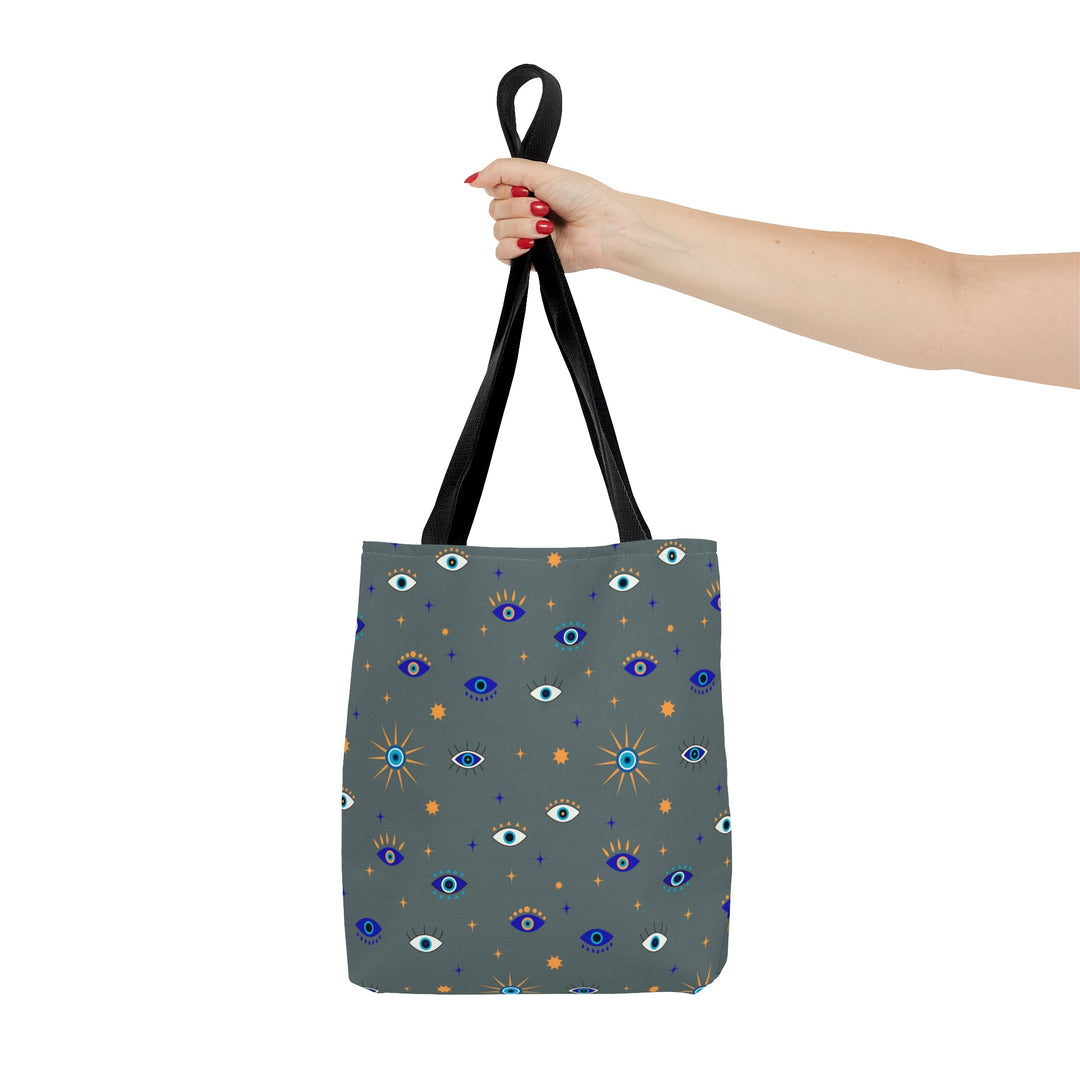 Evil Eye Protection Spiritual Tote Bag Small Medium Large - Madee's Boutique Bags Printify Accessories aesthetic tote bagAll Over PrintSmall
