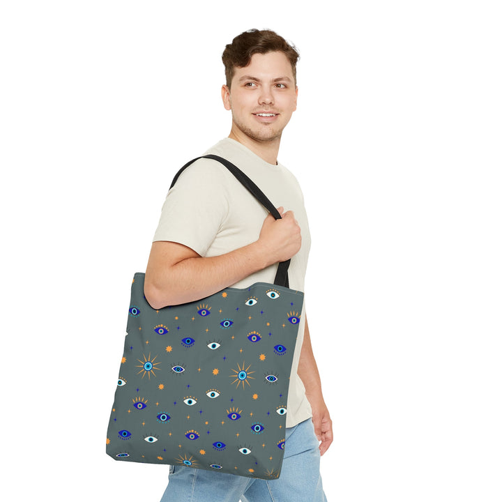 Evil Eye Protection Spiritual Tote Bag Small Medium Large - Madee's Boutique Bags Printify Accessories aesthetic tote bagAll Over PrintMedium