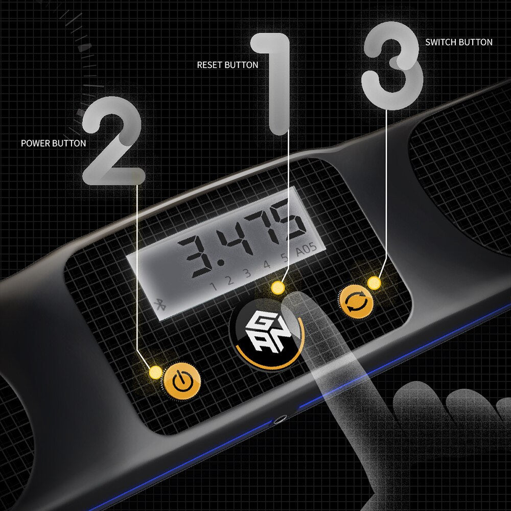 Rubik's Cube GAN Timer Professional Time Counter SpeedCubing Smart Timer GAN Cube Mat GAN Timer Mat GAN Bluetooth Cube Timer Mat GAN - Madee's Boutique Puzzles Madee's Boutique 100 by 100 cube 100 by 100 rubik's cube100000x100000x100000 rubik's cubeBlack Timer
