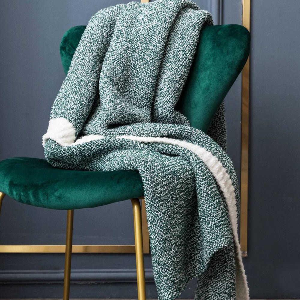 Home Soft Knit Blanket - Madee's Boutique Home Decor Madee's Boutique aesthetic blanket aesthetic giftanniversary gift ideasGreen130x160cm