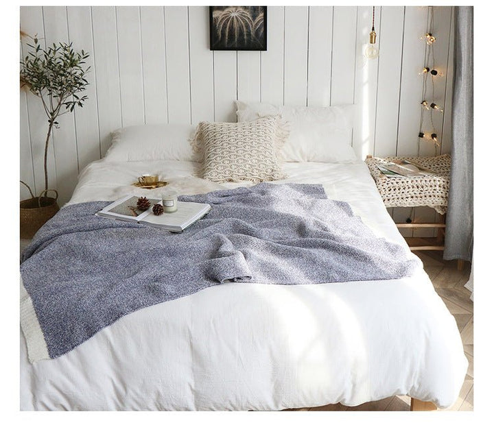 Home Soft Knit Blanket - Madee's Boutique Home Decor Madee's Boutique aesthetic blanket aesthetic giftanniversary gift ideasBrown130x160cm