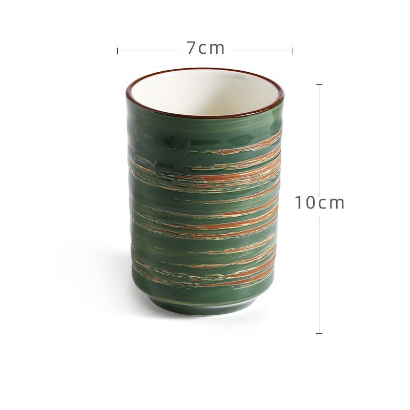 Japanese Retro Minimalist Tableware Hand - painted Restaurant And Wind Ceramic Mug - Madee's Boutique Mugs Madee's Boutique best christmas gifts best friend giftsbest gifts for momJasper cup