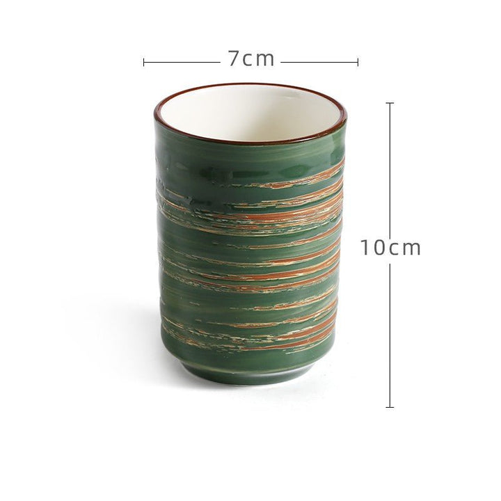 Japanese Retro Minimalist Tableware Hand - painted Restaurant And Wind Ceramic Mug - Madee's Boutique Mugs Madee's Boutique best christmas gifts best friend giftsbest gifts for momJasper cup