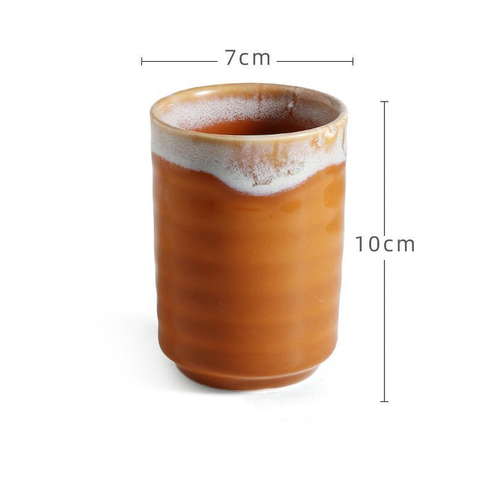 Japanese Retro Minimalist Tableware Hand - painted Restaurant And Wind Ceramic Mug - Madee's Boutique Mugs Madee's Boutique best christmas gifts best friend giftsbest gifts for momWarmth cup