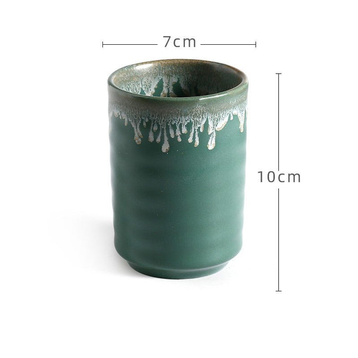 Japanese Retro Minimalist Tableware Hand - painted Restaurant And Wind Ceramic Mug - Madee's Boutique Mugs Madee's Boutique best christmas gifts best friend giftsbest gifts for momSlightly drunk cup