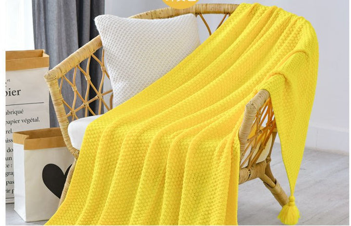 Beautiful Leg Blanket Beige - Yellow - Green - Madee's Boutique Home Decor Madee's Boutique aesthetic blanket aesthetic giftanniversary gift ideasBright yellow130cx170c
