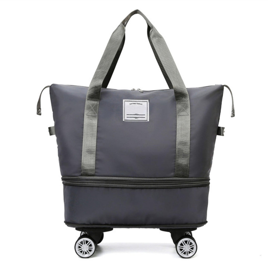 Madee's 4 - in - 1 Expandable Foldable Travel Bag with Removable Wheels - Travel Duffel Bag, Rolling Duffle Bag Carry on, Wheeled Duffle Bag Luggage Waterproof, Large Weekender Bag - Madee's Boutique Handbag Madee's Boutique 2 wheel suitcases 20 compartment extender36 duffle bag with wheelsBlack