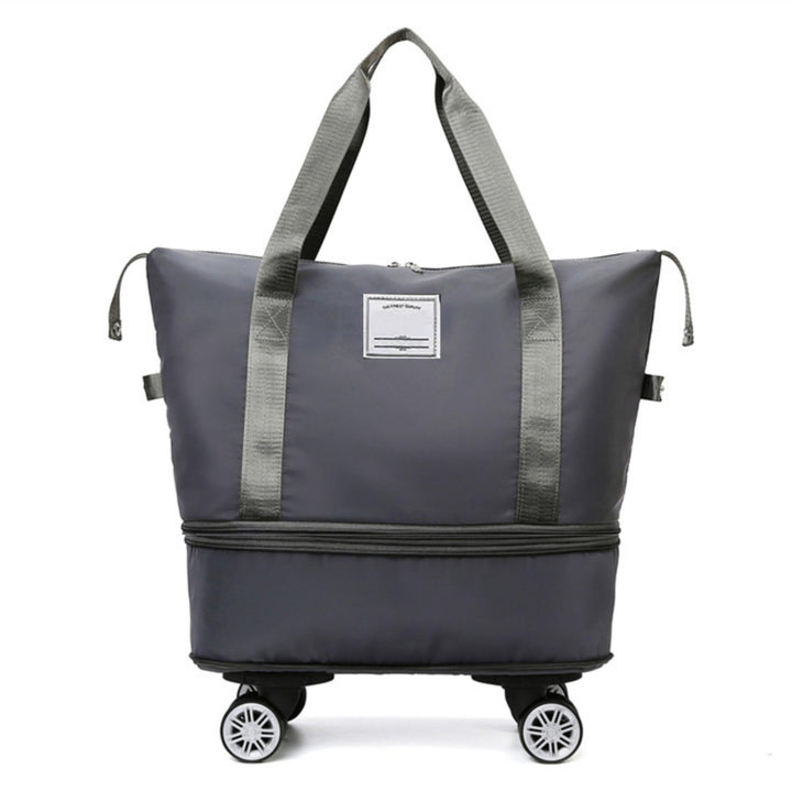 Madee's 4 - in - 1 Expandable Foldable Travel Bag with Removable Wheels - Travel Duffel Bag, Rolling Duffle Bag Carry on, Wheeled Duffle Bag Luggage Waterproof, Large Weekender Bag - Madee's Boutique Handbag Madee's Boutique 2 wheel suitcases 20 compartment extender36 duffle bag with wheelsBlack