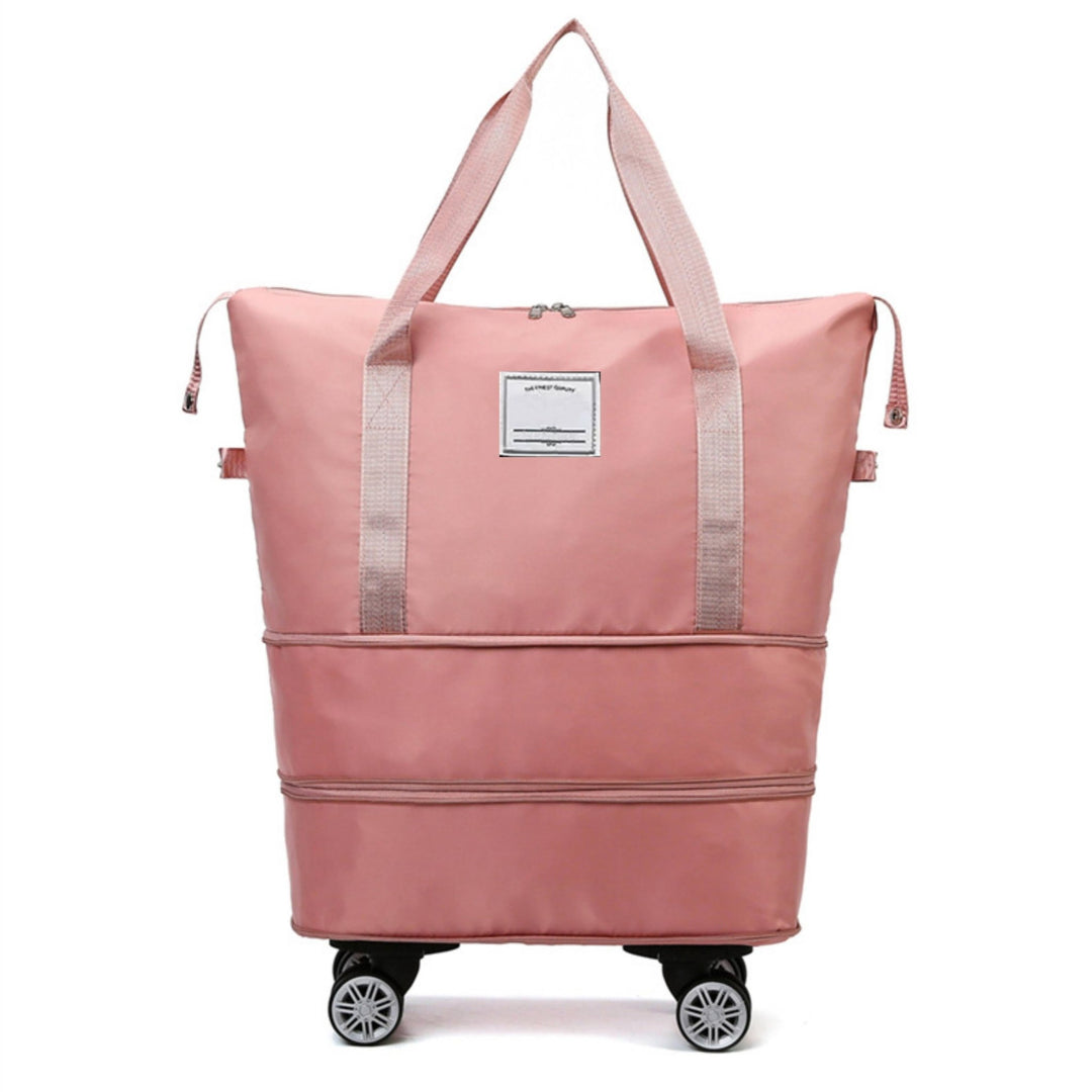 Madee's 4 - in - 1 Expandable Foldable Travel Bag with Removable Wheels - Travel Duffel Bag, Rolling Duffle Bag Carry on, Wheeled Duffle Bag Luggage Waterproof, Large Weekender Bag - Madee's Boutique Handbag Madee's Boutique 2 wheel suitcases 20 compartment extender36 duffle bag with wheelsBlack