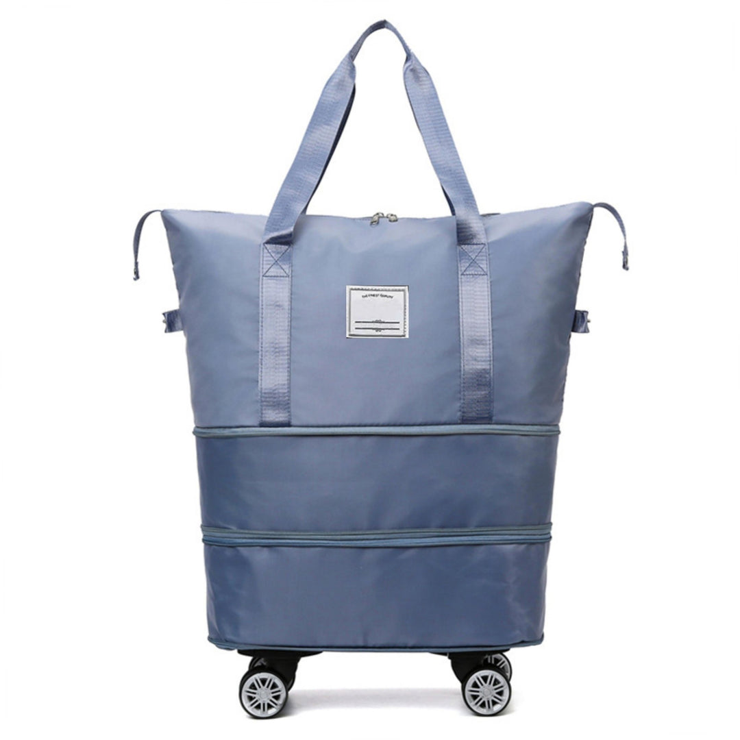Madee's 4 - in - 1 Expandable Foldable Travel Bag with Removable Wheels - Travel Duffel Bag, Rolling Duffle Bag Carry on, Wheeled Duffle Bag Luggage Waterproof, Large Weekender Bag - Madee's Boutique Handbag Madee's Boutique 2 wheel suitcases 20 compartment extender36 duffle bag with wheelsBlack