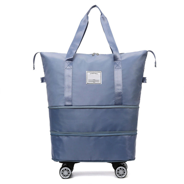 Madee's 4 - in - 1 Expandable Foldable Travel Bag with Removable Wheels - Travel Duffel Bag, Rolling Duffle Bag Carry on, Wheeled Duffle Bag Luggage Waterproof, Large Weekender Bag - Madee's Boutique Handbag Madee's Boutique 2 wheel suitcases 20 compartment extender36 duffle bag with wheelsBlack