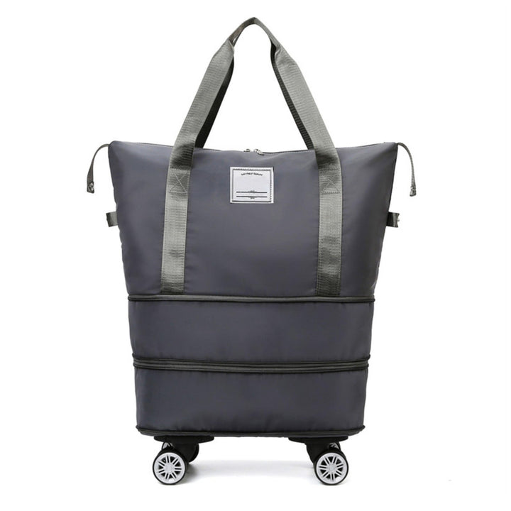 Madee's 4 - in - 1 Expandable Foldable Travel Bag with Removable Wheels - Travel Duffel Bag, Rolling Duffle Bag Carry on, Wheeled Duffle Bag Luggage Waterproof, Large Weekender Bag - Madee's Boutique Handbag Madee's Boutique 2 wheel suitcases 20 compartment extender36 duffle bag with wheelsBlack