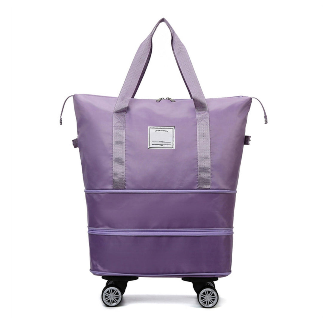 Madee's 4 - in - 1 Expandable Foldable Travel Bag with Removable Wheels - Travel Duffel Bag, Rolling Duffle Bag Carry on, Wheeled Duffle Bag Luggage Waterproof, Large Weekender Bag - Madee's Boutique Handbag Madee's Boutique 2 wheel suitcases 20 compartment extender36 duffle bag with wheelsBlack