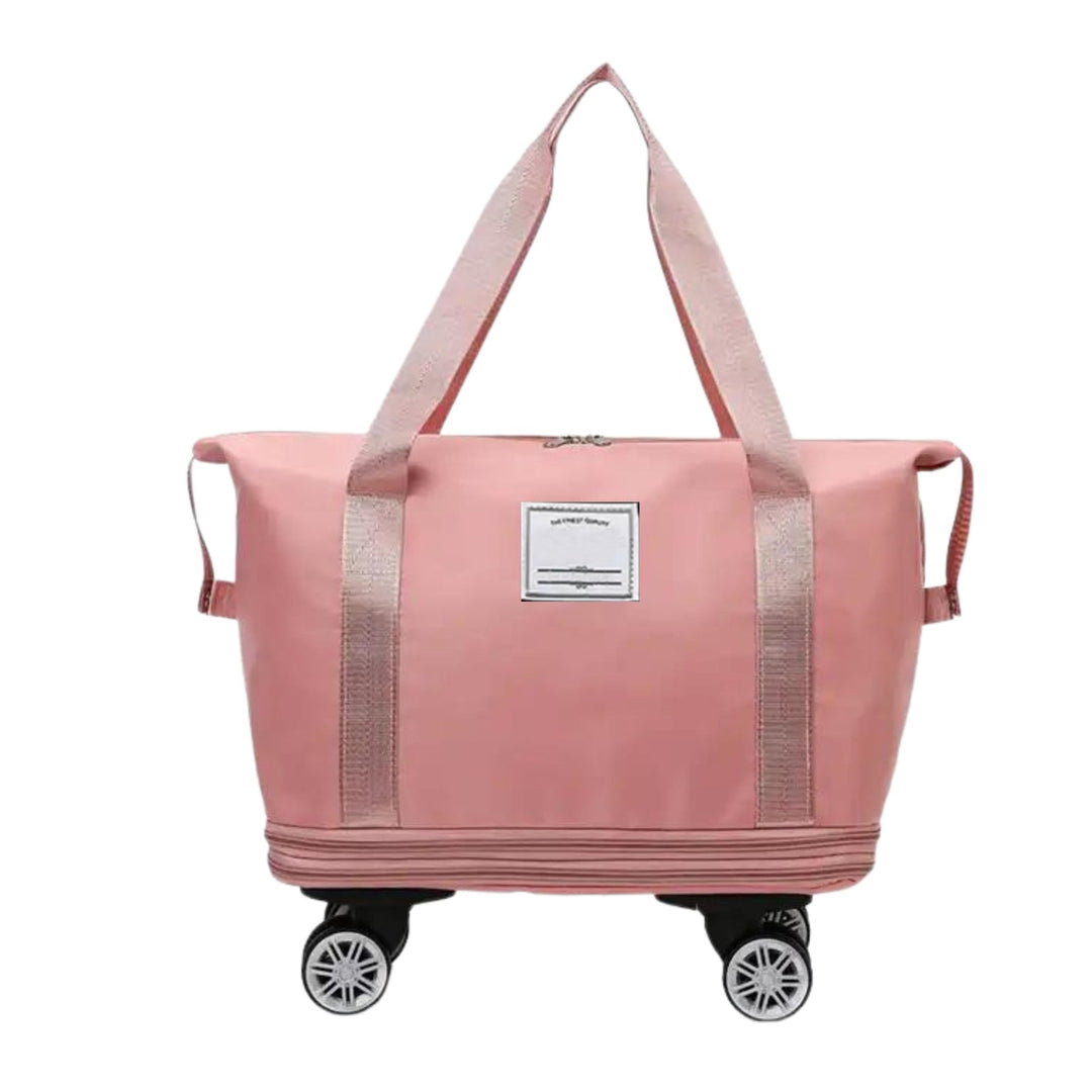 Madee's 4 - in - 1 Expandable Foldable Travel Bag with Removable Wheels - Travel Duffel Bag, Rolling Duffle Bag Carry on, Wheeled Duffle Bag Luggage Waterproof, Large Weekender Bag - Madee's Boutique Handbag Madee's Boutique 2 wheel suitcases 20 compartment extender36 duffle bag with wheelsBlack