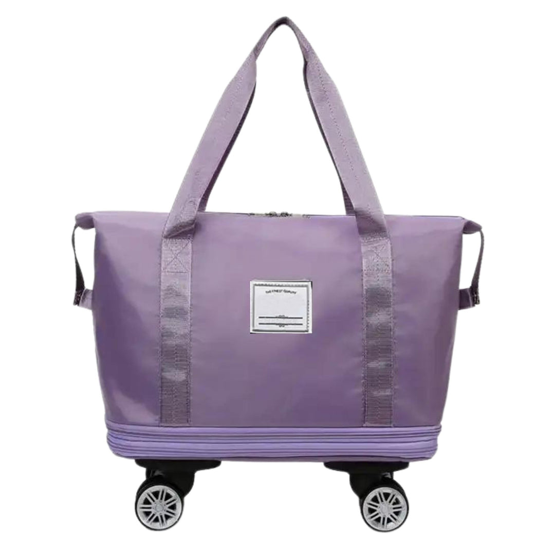 Madee's 4 - in - 1 Expandable Foldable Travel Bag with Removable Wheels - Travel Duffel Bag, Rolling Duffle Bag Carry on, Wheeled Duffle Bag Luggage Waterproof, Large Weekender Bag - Madee's Boutique Handbag Madee's Boutique 2 wheel suitcases 20 compartment extender36 duffle bag with wheelsBlack